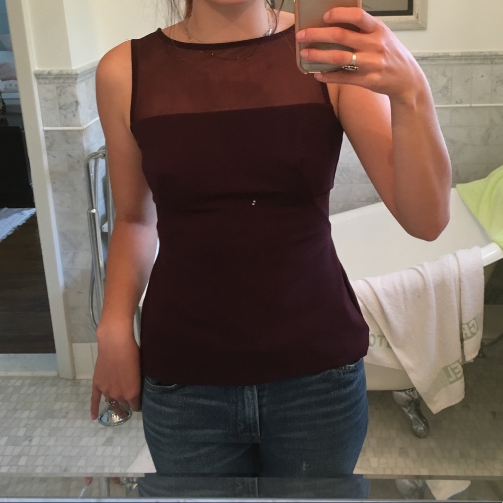 Mesh Maroon Tank!